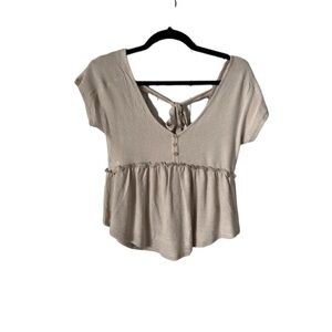 Atelier by Kirious Baby Doll Shirt. Available in size XS.